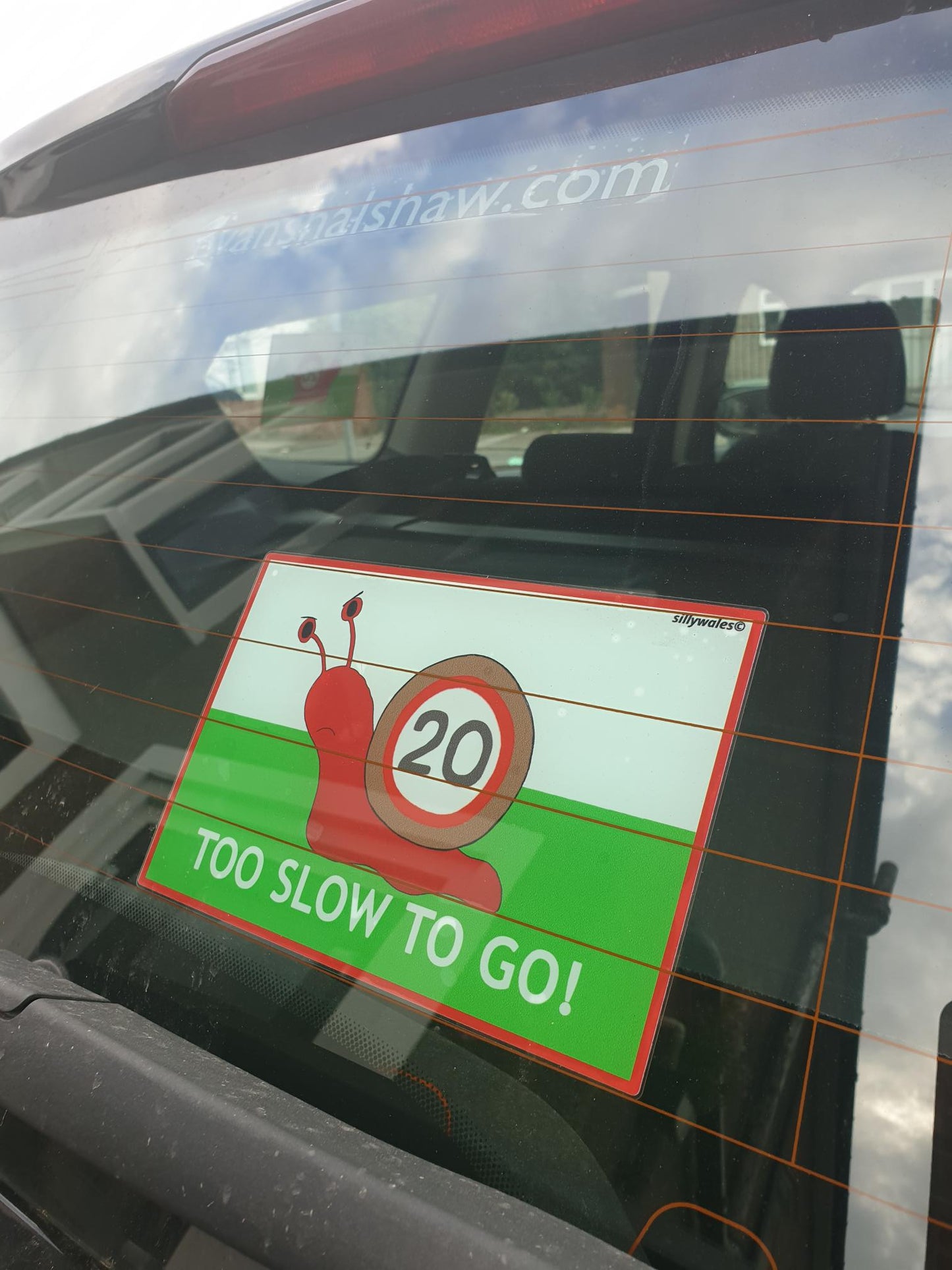 Exclusive TOO SLOW TO GO 20mph! - Car Window Stickers *FREE UK POSTAGE